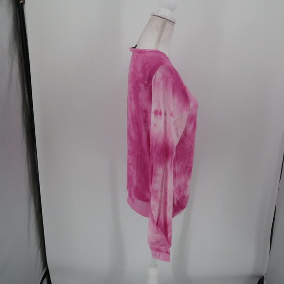 Wildfox Love Potion Super Soft Pink White Tie Dye Sweatshirt Size Medium NWT - Picture 2 of 5